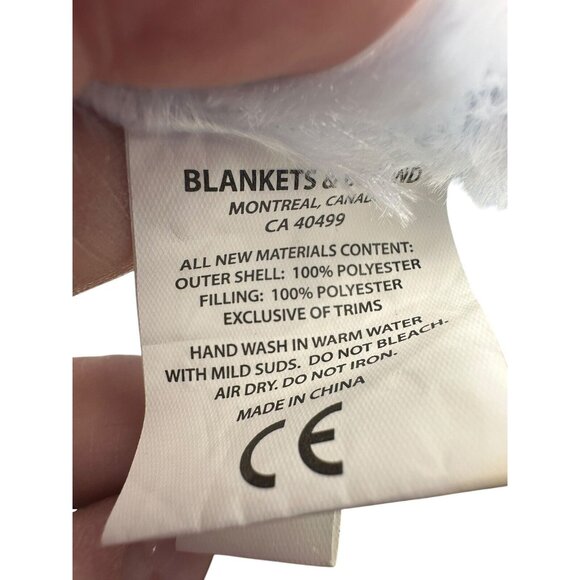 Blankets And & Beyond Blue Bear Plush‎ Minky Rosette Lovey Soother Security - Picture 7 of 7